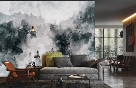 Papier Peint Mural Énigme Brumeuse - Le meilleur Papier peint panoramique Sur mesure