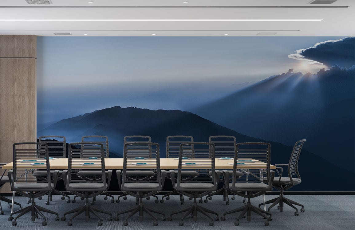 Papier peint mural Éparpillant de la Lumière du Soleil dans une salle de conférence moderne