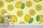 Papier Peint Mural Esquisse Citron - Vignette | Mr Papier Peint