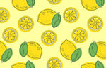 Papier Peint Mural Esquisse Citron - Vignette | Mr Papier Peint