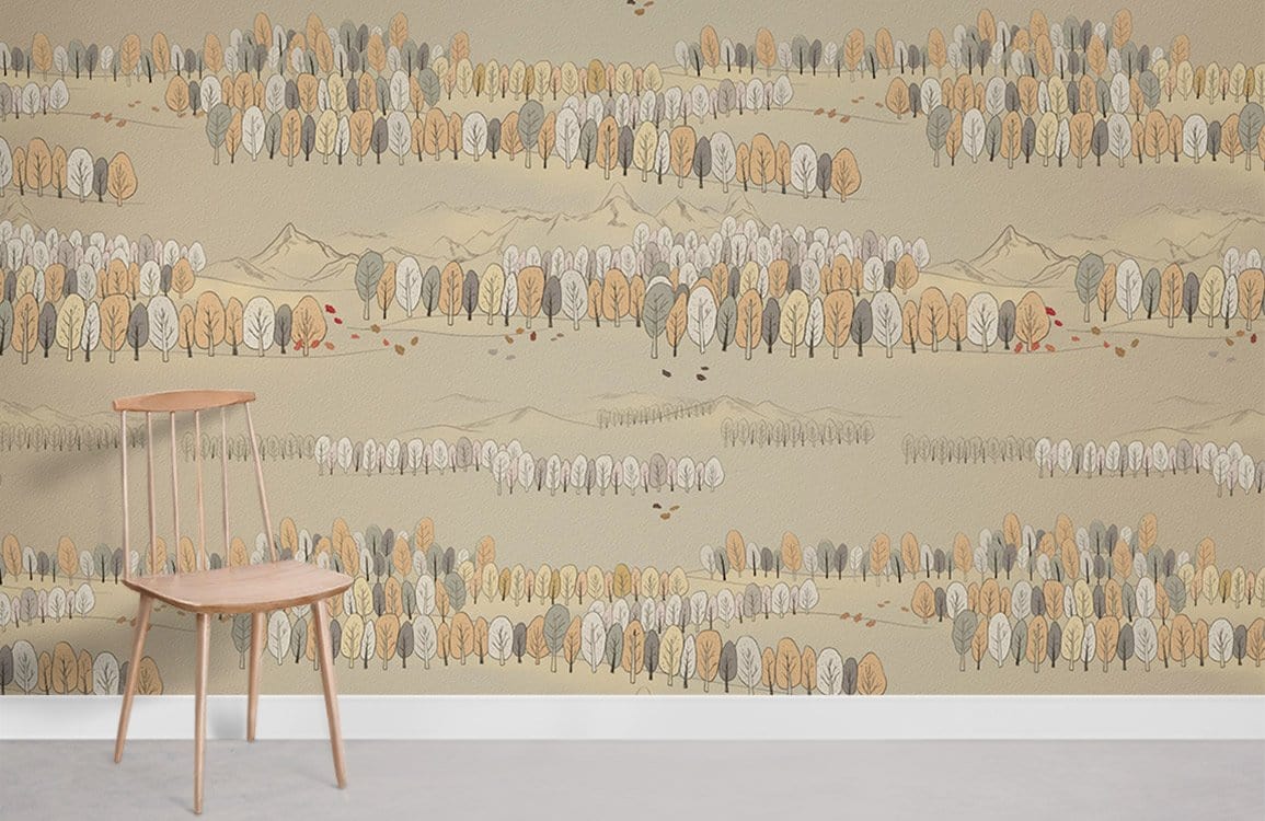 Papier peint mural Esquisse de Jungle - Le meilleur Papier peint panoramique Sur mesure