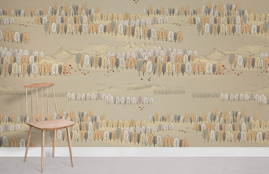 Papier peint mural Esquisse de Jungle - Le meilleur Papier peint panoramique Sur mesure