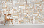 Papier peint mural Esquisse de Maison II élégance artistique contemporaine - Vignette | Mr Papier Peint