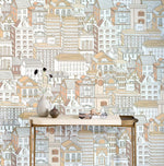 Papier peint mural Esquisse de Maison II élégance artistique contemporaine - Vignette | Mr Papier Peint