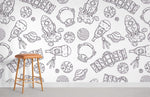 Papier peint mural Esquisses d’Espa élégance artistique et minimaliste - Vignette | Mr Papier Peint