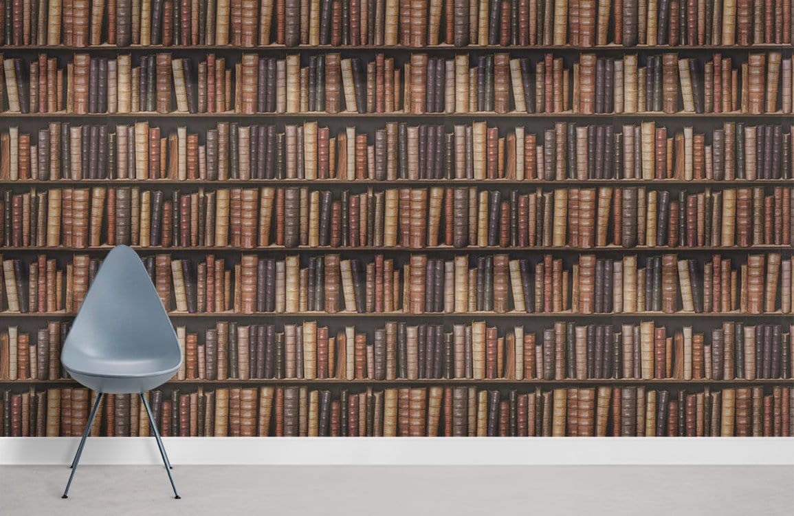 Papier peint mural étagère à livres - Le meilleur Papier peint panoramique Sur mesure