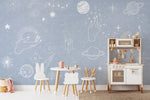 Rêverie Cosmiques avec le Peint Mural Étoile Bleue - Vignette | Mr Papier Peint