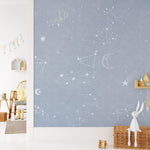 Mural Étoile Grise Un Ciel Bleu Clair aux Reflets Cosmiques - Vignette | Mr Papier Peint