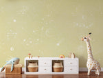 Papier peint mural étoile jaune éclat de joie pour chambre d’enfant - Vignette | Mr Papier Peint