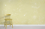 Papier peint mural étoile jaune éclat de joie pour chambre d’enfant - Vignette | Mr Papier Peint