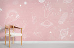 Papier peint mural Étoile Rose poésie et élégance sur vos murs - Vignette | Mr Papier Peint