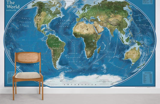 Papier peint mural Explorateur de Satellites Mondiaux - Le meilleur Papier peint panoramique Sur mesure