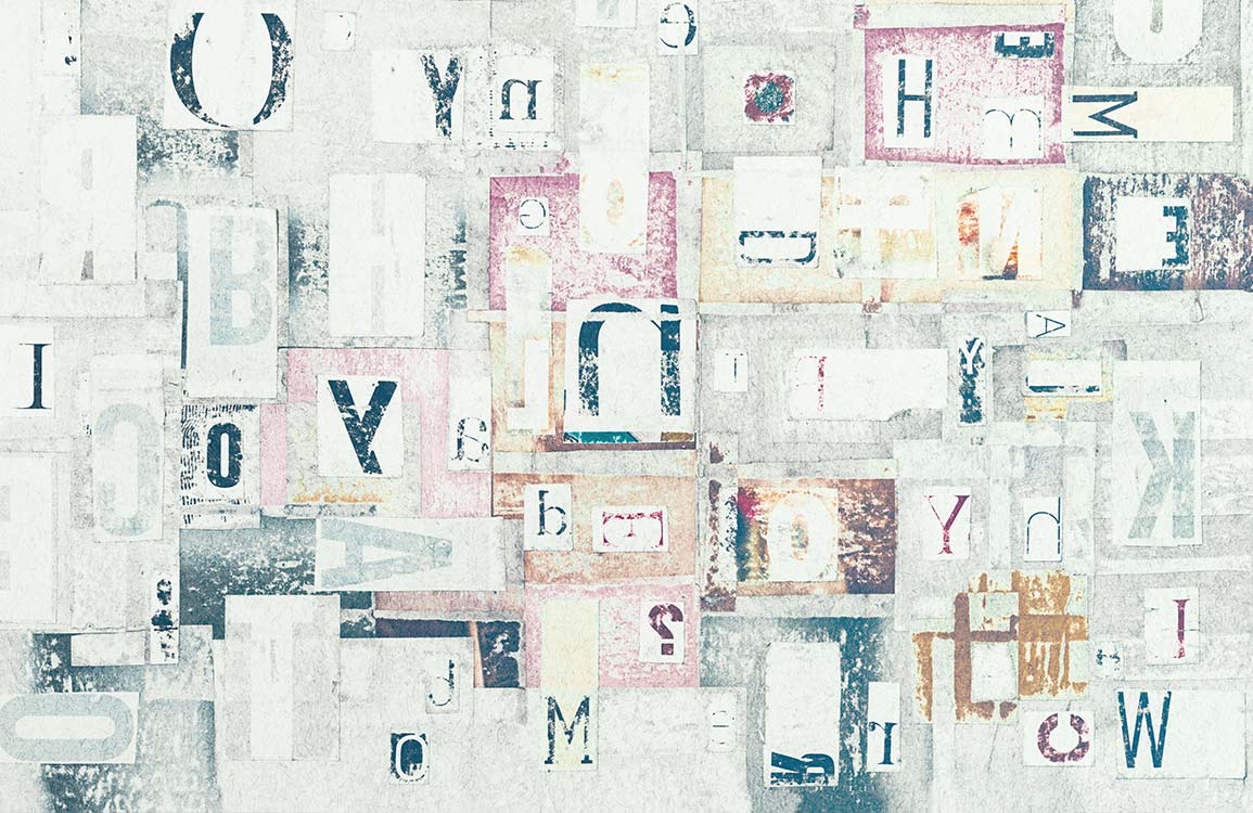 Papier peint mural façon journal - Le meilleur Papier peint panoramique Sur mesure