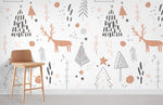 Papier peint mural fantaisiste de cerfs - Vignette | Mr Papier Peint