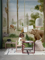 Papier Peint Mural Faune Forêt Enchantée pour Chambre d’Enfant - Vignette | Mr Papier Peint