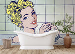 Papier peint mural femme dans le bain élégance et sérénité - Vignette | Mr Papier Peint