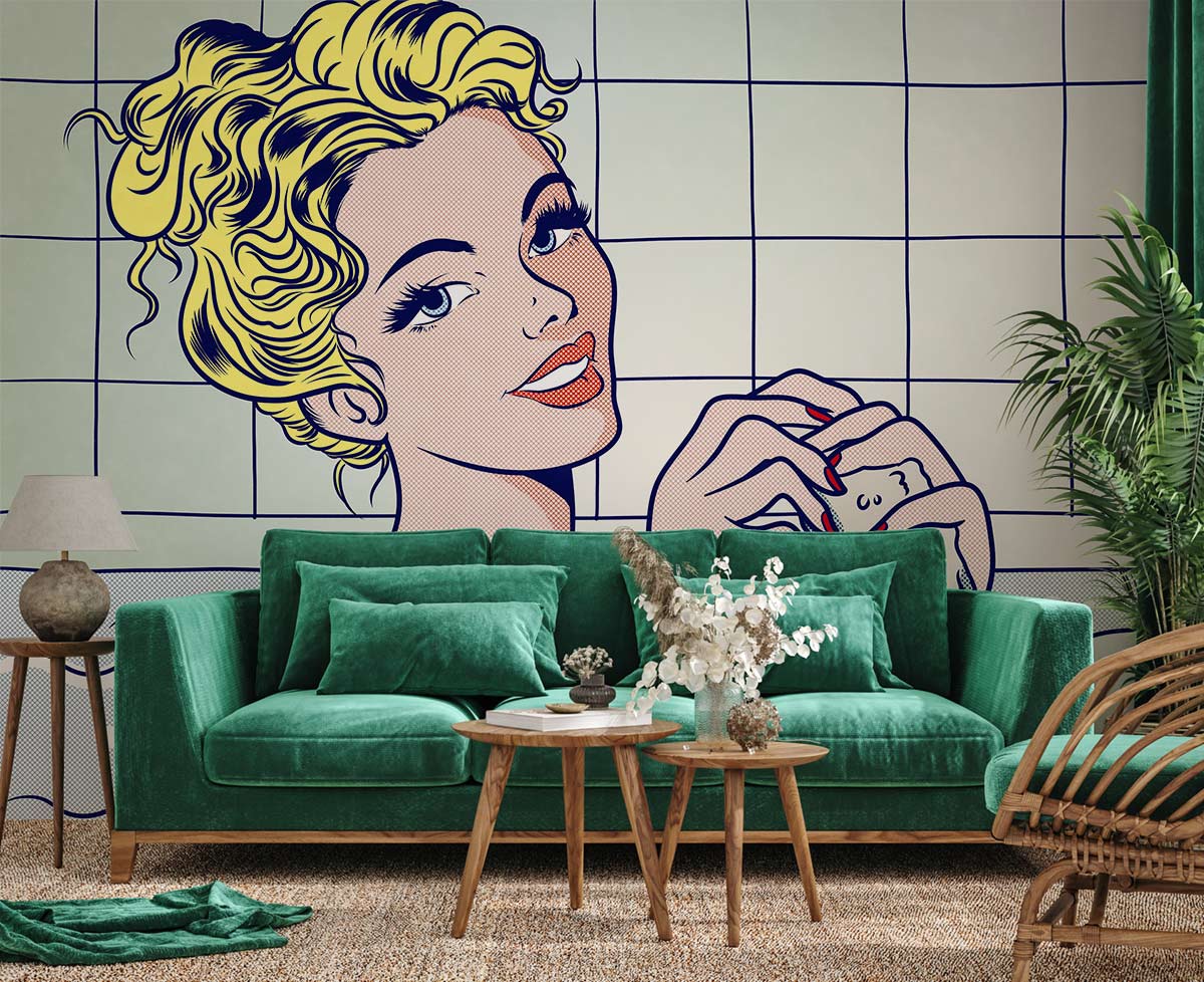 Papier peint mural Femme dans le bain - Le meilleur Papier peint panoramique Sur mesure