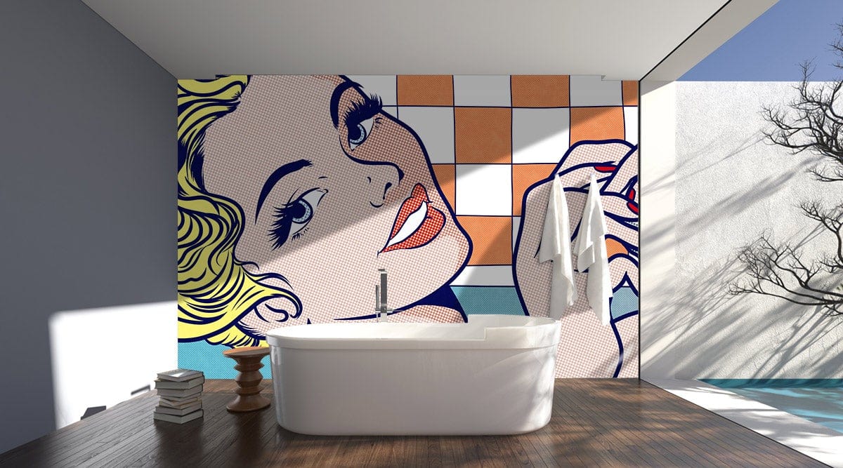 Papier Peint Mural Femme Pop Art II - Le meilleur Papier peint panoramique Sur mesure