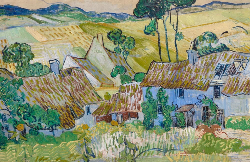 Papier peint mural Fermes près d’Auvers - Le meilleur Papier peint panoramique Sur mesure