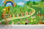 Papier Peint Mural Festin Arc-en-ciel de la Forêt - Vignette | Mr Papier Peint