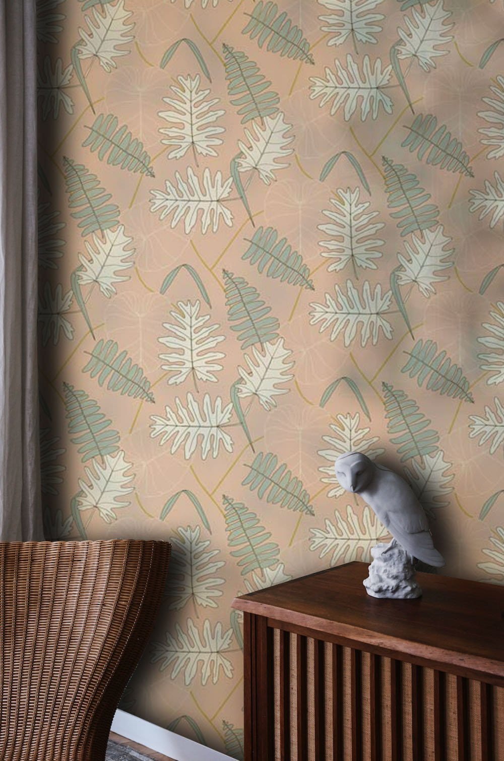 Papier Peint Mural Feuilles de Pin - Le meilleur Papier peint panoramique Sur mesure
