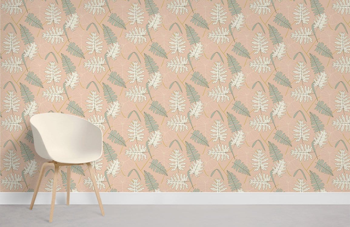 Papier Peint Mural Feuilles de Pin - Le meilleur Papier peint panoramique Sur mesure
