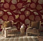 Papier Peint Mural Feuilles Élancées Élégance Naturelle - Vignette | Mr Papier Peint