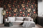 Papier peint mural Feuilles et fleurs d'automne - Vignette | Mr Papier Peint