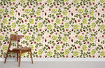 Papier Peint Mural Feuilles et Fleurs - Vignette | Mr Papier Peint