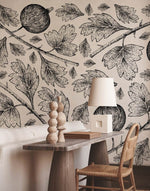 Papier Peint Mural Feuilles et Fruits - Vignette | Mr Papier Peint