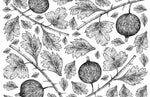 Papier Peint Mural Feuilles et Fruits - Vignette | Mr Papier Peint