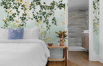 Peint mural feuilles pleureuses vertes pour une chambre sereine - Vignette | Mr Papier Peint