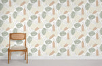 Papier peint mural Feuilles superposées éveil nature et sérénité - Vignette | Mr Papier Peint
