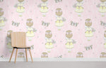 Papier peint mural fille et papillons - Vignette | Mr Papier Peint