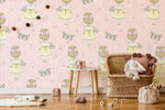 Papier peint mural fille et papillons - Vignette | Mr Papier Peint