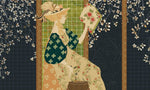 Peint mural fille lisant sous vignes florales et élégance sarcelle - Vignette | Mr Papier Peint
