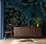 Papier peint mural Fleur Sombre - Vignette | Mr Papier Peint