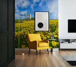 Salle à manger moderne avec mural fleurs et papier peint panoramique - Vignette | Mr Papier Peint