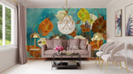 Papier peint mural fleurs brumeuses pour une oasis paisible et moderne - Vignette | Mr Papier Peint