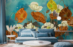 Papier peint mural fleurs brumeuses pour une oasis paisible et moderne - Vignette | Mr Papier Peint