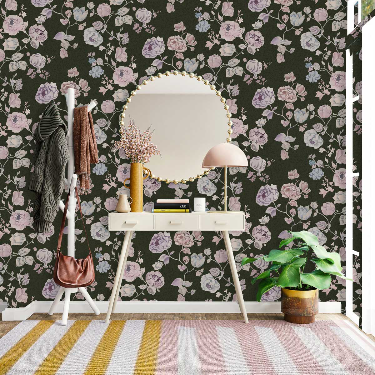 Papier peint mural Fleurs Déchiquetées - Le meilleur Papier peint panoramique Sur mesure