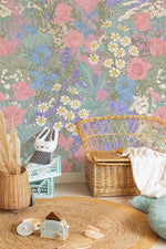 Papier peint mural Fleurs denses et rêveuses - Vignette | Mr Papier Peint