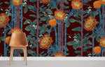 Papier peint mural Fleurs Épineuses poésie sauvage pour votre intérieur - Vignette | Mr Papier Peint