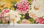 Papier peint mural Fleurs et Papillons - Vignette | Mr Papier Peint