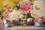 Papier peint mural Fleurs et Papillons - Vignette | Mr Papier Peint