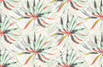 Papier peint mural fleurs oscillantes et feuilles de palmier tropicales - Vignette | Mr Papier Peint