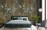 Peint mural fleurs vintage pour une chambre étreinte de sérénité - Vignette | Mr Papier Peint