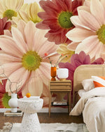 Papier peint mural Floraison de Chrysanthème élégance et nature - Vignette | Mr Papier Peint