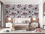 Papier peint mural floral monochrome moderne - Vignette | Mr Papier Peint