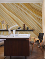Papier Peint Mural Flux Jaune Lumière et Chaleur dans votre Intérieur - Vignette | Mr Papier Peint